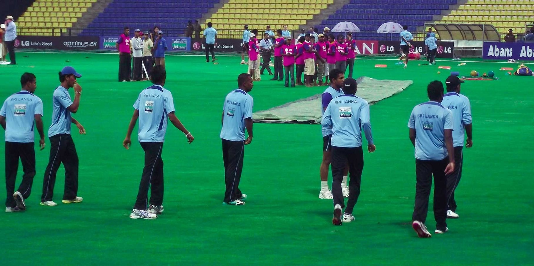 Sri Lanka Cricket Team Practicing